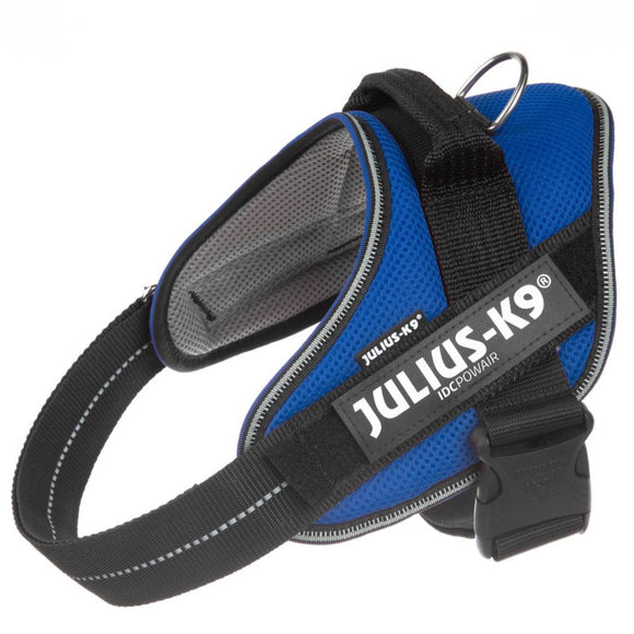 Julius K9 IDC Powair Harness Blue – Lightweight Breathable Mesh Dog Harness, XXL Size