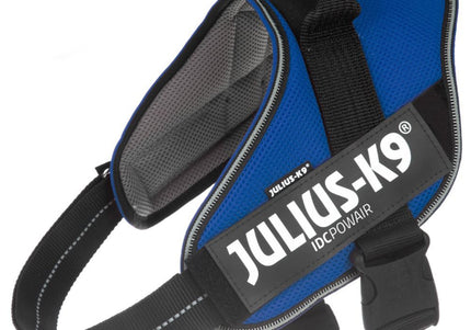 Julius K9 IDC Powair Harness Blue – Lightweight Breathable Mesh Dog Harness, XXL Size