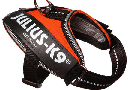 Julius K9 IDC Powair Harness Orange – Lightweight Breathable Mesh Design, XXL Size