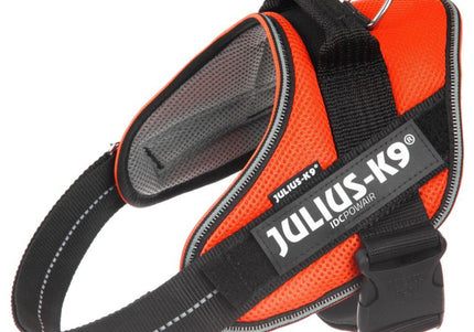 Julius K9 IDC Powair Harness Orange – Lightweight Breathable Mesh Design, XXL Size