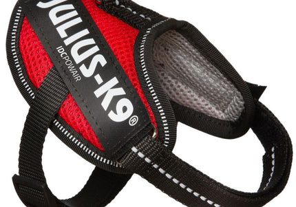 Julius K9 IDC Powair Harness Red – Lightweight Breathable Mesh Dog Harness, XXL Size