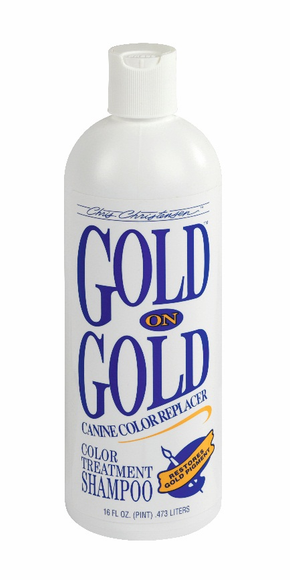 Chris Christensen Gold On Gold Coloring Shampoo 473ml – Enhances Coat Color and Shine
