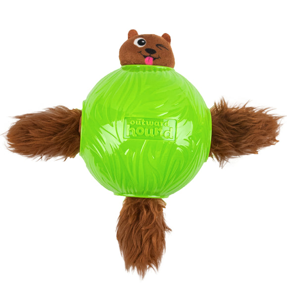 Nina Ottosson Snuffle N' Treat Ball Level 2 Small – Interactive Puzzle Toy with 4 Squirrels