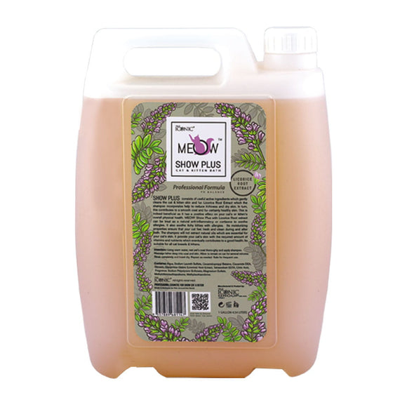 True Iconic Meow Show Plus Bath Shampoo – Gentle Cleansing Formula, 4546ml with Free Pump
