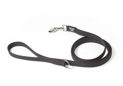 Julius K9 Color&Gray Supergrip Leash – Anti-Slip D-Ring Handle, 1.4x180cm, Black