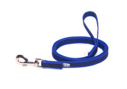 Julius K9 Color & Gray Supergrip Leash with Handle – Blue, Anti-Slip, 100cm x 14mm