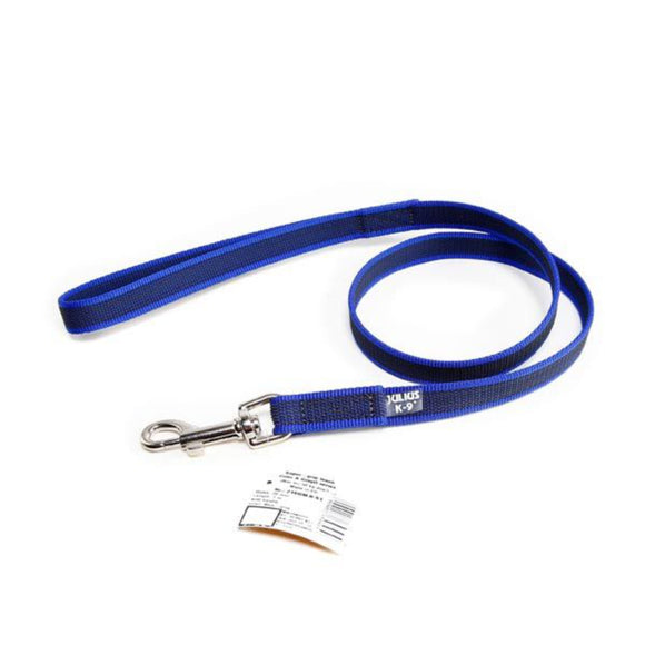 Julius K9 Color & Gray Supergrip Leash with Handle – Blue, Anti-Slip, 100cm x 14mm