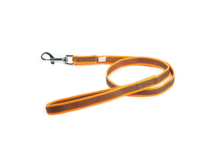 Julius K9 Color & Gray Supergrip Leash – Anti-Slip Orange Lead with Comfortable Handle, 300cm x 14mm