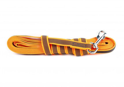 Julius K9 Supergrip Color & Gray Training Leash 1.4x300cm – Non-Slip Durable Red Lead