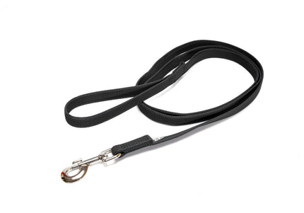 Julius K9 Color & Gray Supergrip Leash – Black Anti-Slip Training Lead with Handle, 10m x 14mm
