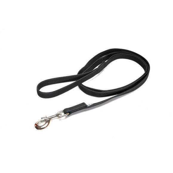 Julius K9 Color & Gray Supergrip Leash – Black Anti-Slip Training Lead with Handle, 10m x 14mm