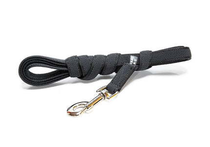 Julius K9 Color & Gray Supergrip Leash – Black Anti-Slip Training Lead with Handle, 10m x 14mm