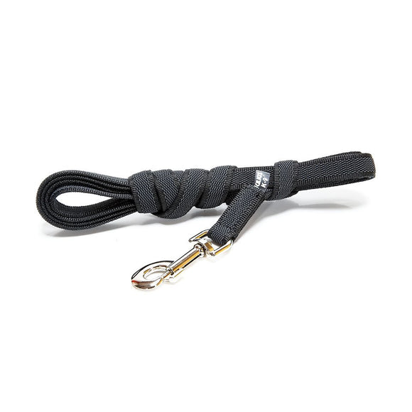Julius K9 Color & Gray Supergrip Leash – Black Anti-Slip Training Lead with Handle, 10m x 14mm
