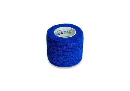 Stokban Adhesive Bandage Blue – Flexible 5cm x 4.5m Roll, Water-Resistant and Secure