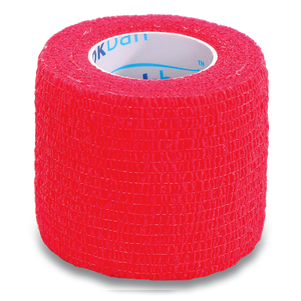 Stokban Red Adhesive Bandage – Flexible Self-Adhering Wrap, 5cm x 4.5m, Single Roll