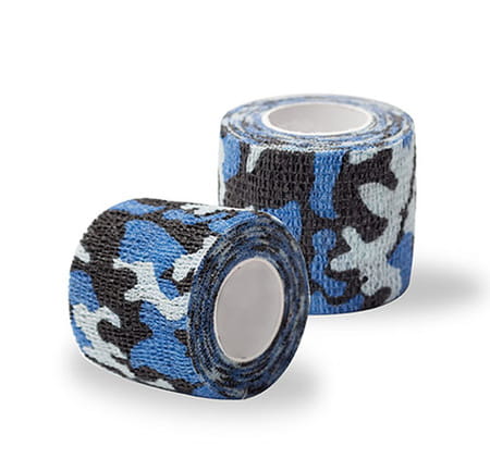 Stokban Adhesive Bandage Blue Camo – Flexible 5cm x 4.5m Roll, Secure Grip Design