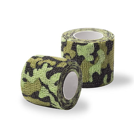 Stokban Adhesive Bandage Green Camo – 5cm x 4.5m, Flexible and Secure Wrap, 1 Piece