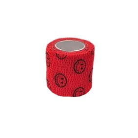 Stokban Red Adhesive Bandage – 5cm x 4.5m, Single Roll with Smile Design