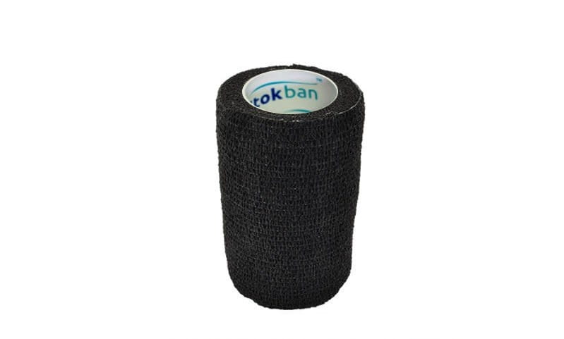 Stokban Black Adhesive Bandage – 10cm x 4.5m, Flexible and Secure Wrap, Single Roll