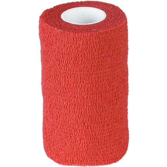 Stokban Red Adhesive Bandage – Flexible 10cm x 4.5m Roll, Secure and Breathable