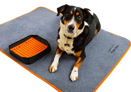 LickiMat Puppy Station Training Mat – Large 72x100cm with Soft Fabric Frame, Durable Design