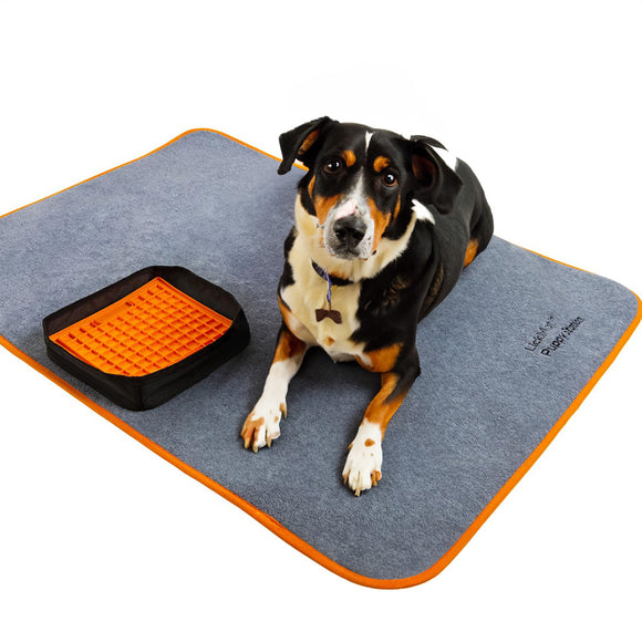 LickiMat Puppy Station Training Mat – Large 72x100cm with Soft Fabric Frame, Durable Design