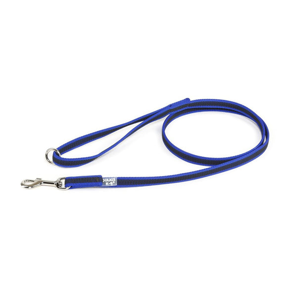 Julius K9 Color & Gray Supergrip Leash – Anti-Slip Black Lead with Handle and Ring, 1.4x120cm