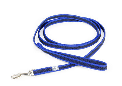 Julius K9 Color & Gray Supergrip Leash with Handle – Blue, Anti-Slip, 100cm x 14mm