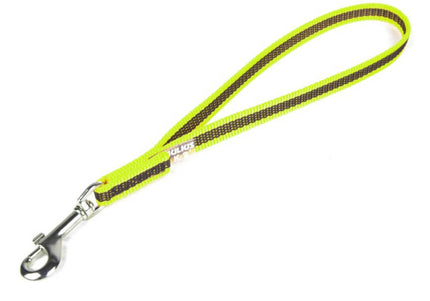 Julius K9 Color & Gray Supergrip Leash – Short Anti-Slip Lead with Comfortable Handle, 35cm