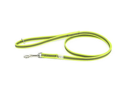Julius K9 Color & Gray Supergrip Leash – Anti-Slip Black Lead with Handle and Ring, 1.4x120cm