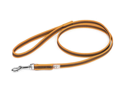 Julius K9 Color & Gray Supergrip Leash – Anti-Slip Orange Lead with Comfortable Handle, 300cm x 14mm