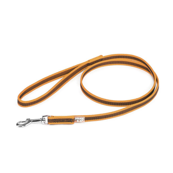Julius K9 Color & Gray Supergrip Leash – Anti-Slip Orange Lead with Comfortable Handle, 300cm x 14mm