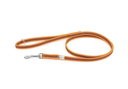 Julius K9 Color & Gray Supergrip Leash – Anti-Slip Black Lead with Handle and Ring, 1.4x120cm