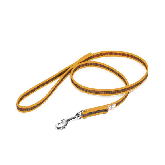Julius K9 Color & Gray Supergrip Leash – Anti-Slip Orange Lead with Comfortable Handle, 300cm x 14mm