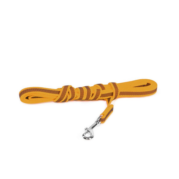 Julius K9 Color & Gray Supergrip Leash – Anti-Slip Orange Lead with Comfortable Handle, 300cm x 14mm