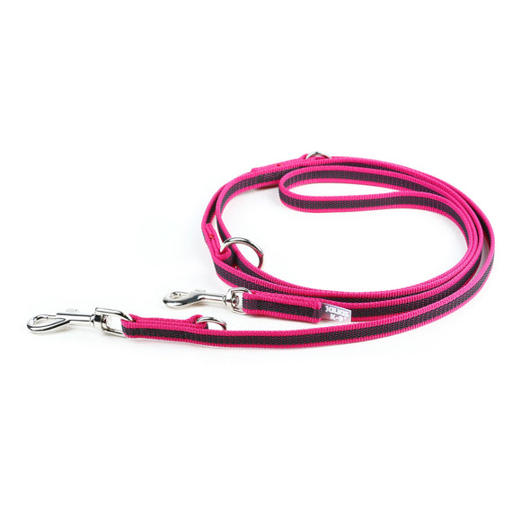 Julius K9 Color & Gray Supergrip Leash – Removable Anti-Slip Handle, 1.4x220cm, Black
