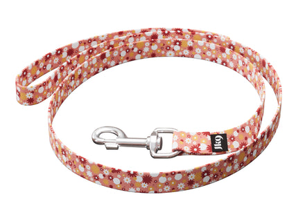 Julius-K9 MoreColor Basic Leash – Pink Floral Tape, 120cm, Durable and Stylish Design