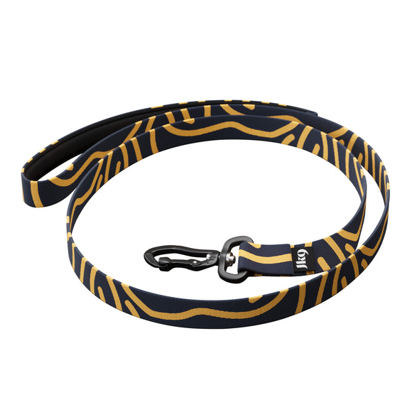 Julius-K9 MoreColor Canyon Leash 120cm – Durable Tape Lead with Neoprene Handle, Vibrant Pattern