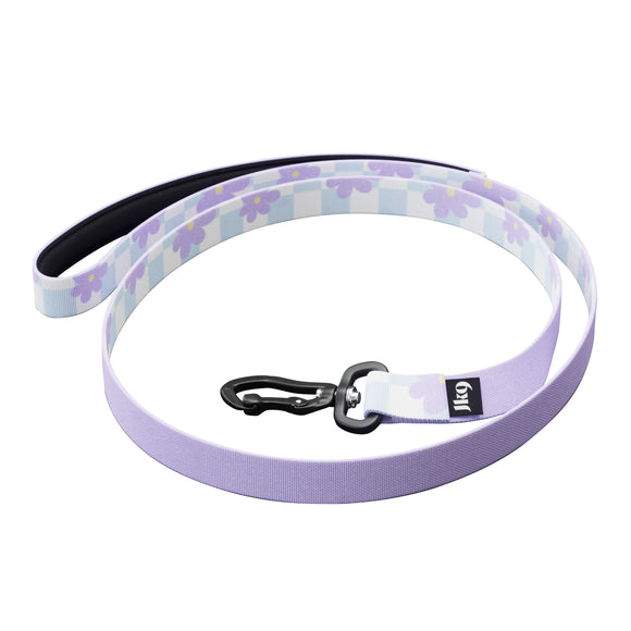 Julius-K9 MoreColor Cartoon Tape Leash 120cm – Neoprene Handle, Floral Design, Comfortable Grip