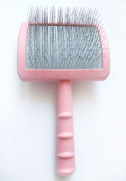 Easy Brush Mega Pin Tangle Teaser – Large Hard Needle Grooming Brush with Long Pins