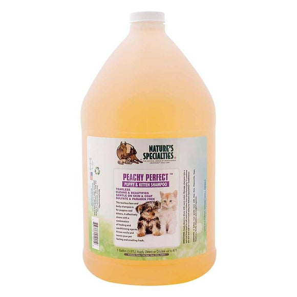 Nature's Specialties Peachy Perfect Shampoo – Gentle Concentrate with Peach Scent, 3.8L Bottle