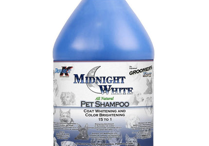 Double K Midnight White Whitening Shampoo – Concentrated 15:1 Formula, 3.8L, Brightening Effect