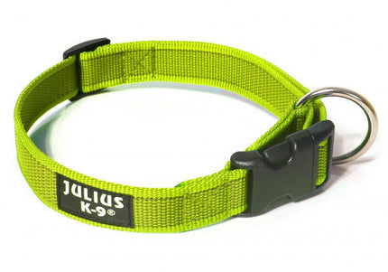 Julius K9 Color & Gray Collar 2.5cm – Durable Adjustable Nylon Dog Collar, Black