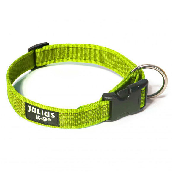 Julius K9 Color & Gray Collar 2.5cm – Durable Adjustable Nylon Dog Collar, Black