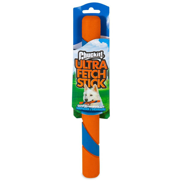 Chuckit! Ultra Fetch Stick 28cm – Durable Rubber Toy with High-Visibility Design