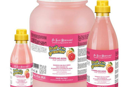 Iv San Bernard Fruit of the Groomer Pink Grapefruit Shampoo – Gentle Cleansing Formula for Medium Fur, 300ml