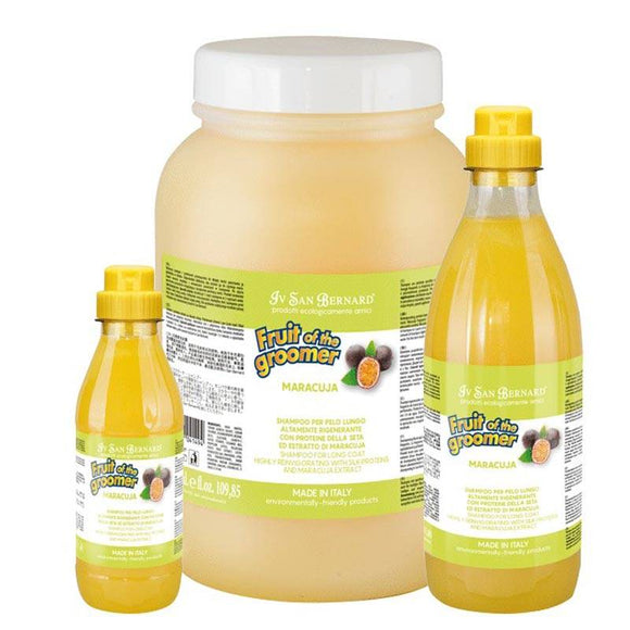 Iv San Bernard Fruit of the Groomer Maracuja Shampoo – Passion Fruit Formula, Moisturizing Care for Long Coats