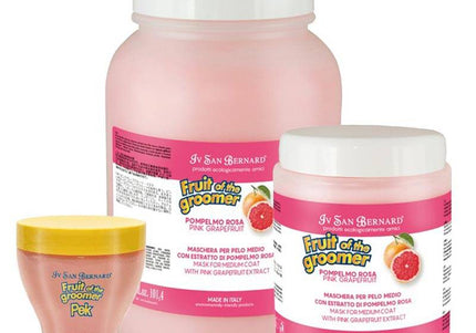 Iv San Bernard Fruit of the Groomer Pink Grapefruit PEK Conditioner – Vitamin-Enriched Moisturizing Formula, Medium Coat Care