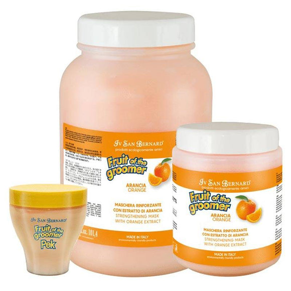 Iv San Bernard Fruit of the Groomer Orange PEK Conditioner – Regenerating Mask with Orange and Silicone, Nourishing Formula