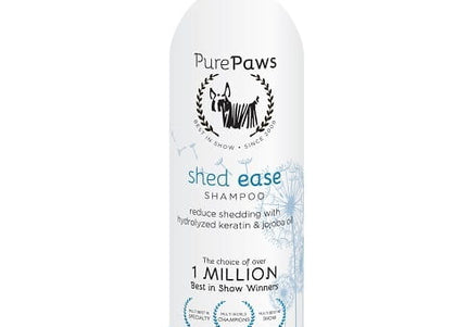 Pure Paws Shed Ease Shampoo – Reduces Shedding and Hair Loss, 437ml Bottle